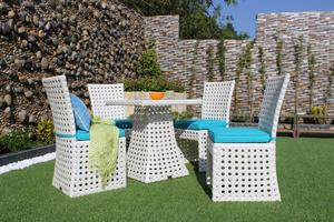 Meubles extérieurs en rotin, ensembles de salle à manger pour le jardin, fêtes ATC - Product Image 4