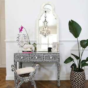 <span class=keywords><strong>Console</strong></span> moderne de luxe de style antique, <span class=keywords><strong>table</strong></span> basse fantaisie en bois avec incrustation d'os, meubles de salon et de salle à manger pour la maison - Product Image 5