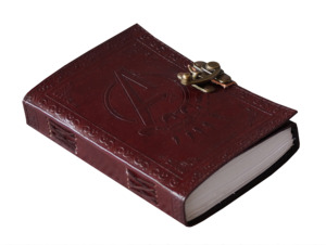 Marvel Avengers Logo en relieve Vintage diario de cuero genuino A5 papeles en Blanco Cuaderno material escolar diario con C-Lock antiguo - Product Image 4