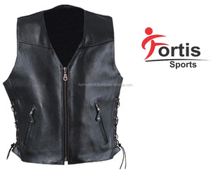 Chaleco de cuero para motocicleta para hombre, alta calidad - Product Image 4