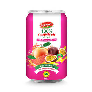 น้ำเกรปฟรุตสีขาวรสส้มกระป๋อง330มล. น้ำผลไม้ธรรมชาติผู้จัดจำหน่าย - Product Image 3
