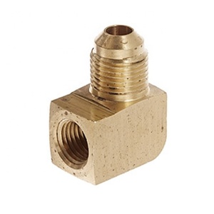 Produit de quincaillerie de raccords coudés évasés en laiton fileté femelle à 90 degrés - Product Image 1