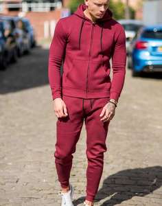 Chándal de algodón liso para hombre, traje de chándal personalizado, novedad de 2018 - Product Image 4