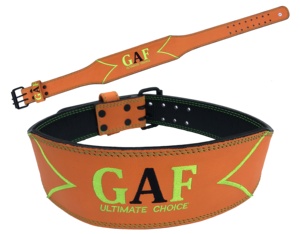 GAF เข็มขัดออกกำลังกายหนังวัว, เข็มขัดหนังวัวเข็มขัดพยุงหลังเพื่อเสริมสร้างร่างกายและฟิตเนสออกแบบโลโก้ได้ตามต้องการ - Product Image 5