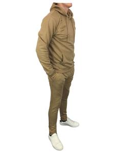 Men's Overhead Hood Tracksuit in Stone for Winter <b>Get</b> <b>Changed</b> - Product Image 2