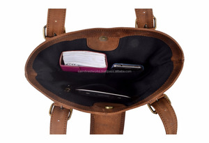 Customize Versatile Women's Bucket Handbag 100% Genuine Leather Brown Shoulder Bags For Ladies Luxury Handbags With High Quality - Product Image 4