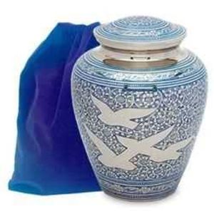 Urne de crémation adulte en métal commémoratif de feuilles d'automne pour les cendres humaines Style américain/européen pour le stockage funéraire - Product Image 2