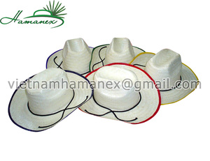 หมวกคาวบอยแบบเรียบลายใบปาล์มธรรมชาติหมวกฟางหญ้าทะเลสไตล์ติดริบบิ้นใช้ได้ทั้งชายและหญิง - Product Image 3