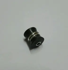 Cuentas de madera en forma de tambor, con bordes de Plata de Ley 925 - Product Image 1