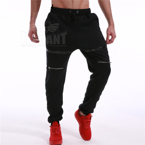 กางเกงวอร์มขายาวมีกระเป๋ามีซิปผ้าฟลีซ,กางเกงวอร์มขายาวลำลองสไตล์ฮิปฮอปใส่เพื่อให้ความอบอุ่นในฤดูหนาว - Product Image 1