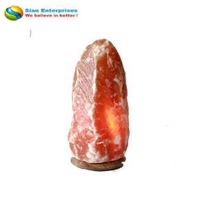 Lampe de sel rose de l'Himalaya naturelle, purificateur d'air ionique, 6-8 kg, polie et sculptée, style Feng Shui, de Sian Enterprises SE-1043 - Product Image 6