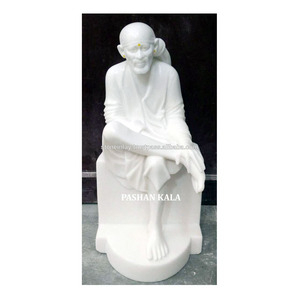 Makrana Marble Sai Baba Statue - Product Image 1