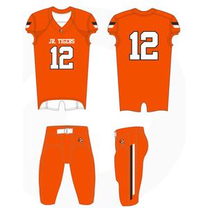 ชุดฟุตบอลอเมริกันระบายอากาศผ้าทอลายทแยงแฟชั่นใหม่คุณภาพดีเยี่ยมชุดทีมออกแบบได้ตามที่ต้องการ - Product Image 4