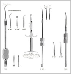 Traymann 17 ס "מ מסיר כתר ידני מסיר כתר מלא ערכת כלים כירורגי - Product Image 2