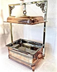 Copper Chafer Dish Set Table Top <b>Electric</b> <b>Food</b> <b>Warmer</b> Any Size IN;10122740 Any Capacity KI-SS-FDSS-01 KING International - Product Image 1