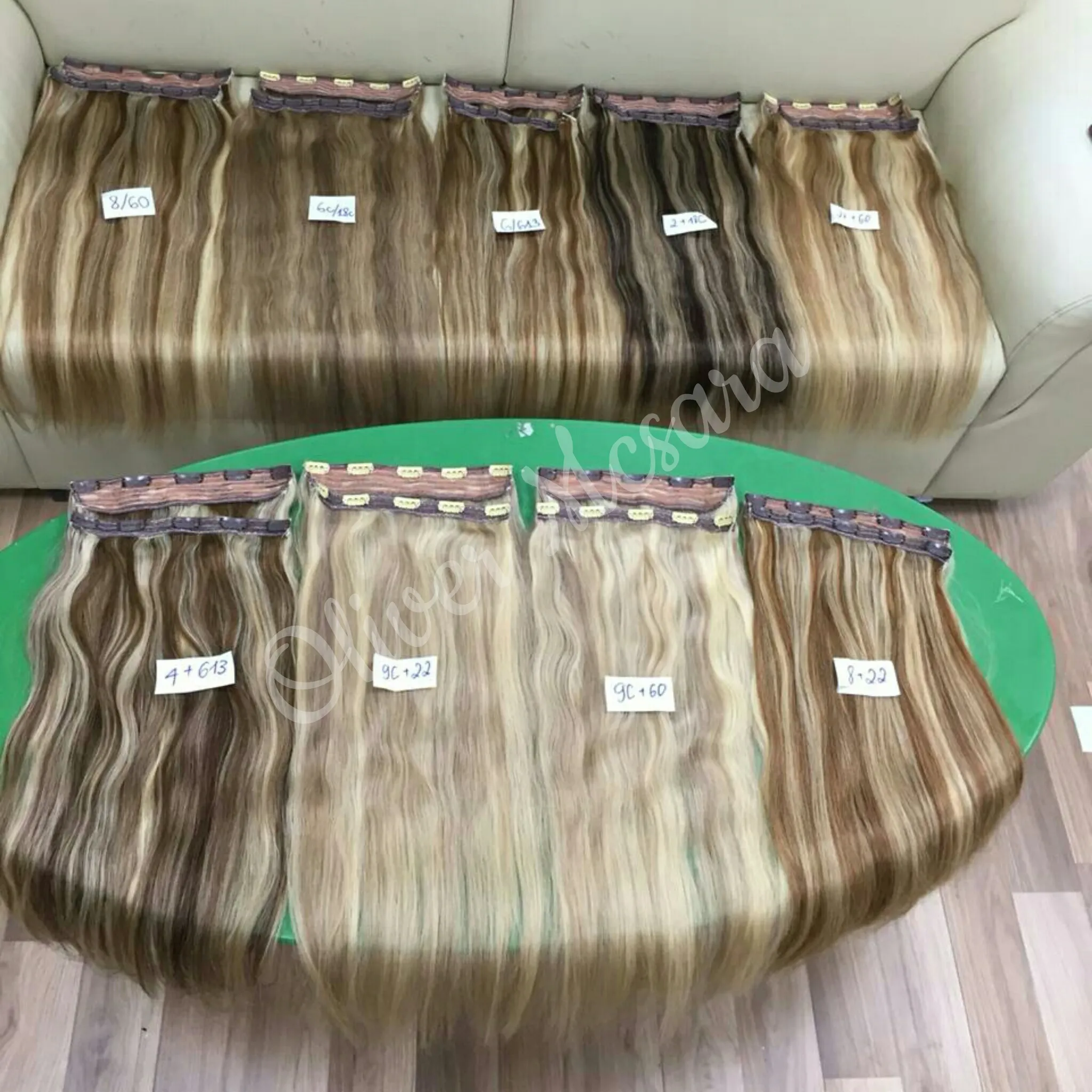 Fashionable and convenient unprocessed Raw Vietnamese human hair clip in hair extensions mix piano dark color cuticle hair OEM