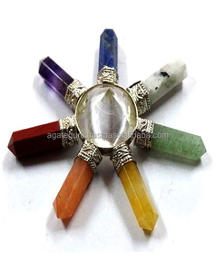 Sept Chakra Crayon Générateur Guérison En Gros Gemstone Fengshui Reiki - Product Image 1
