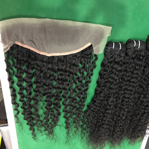 Extensions de cheveux humains de qualité supérieure, cheveux vierges indiens naturels ondulés, 20 pouces, pour tissage de cheveux - Product Image 1