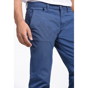 Pantalon chino 100% coton de couleur kaki personnalisé pour hommes de qualité supérieure - Product Image 2