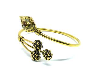 Fait à la main 2018 femmes mode tigre pierre laiton manchette Bracelet élégant Bracelet - Product Image 3