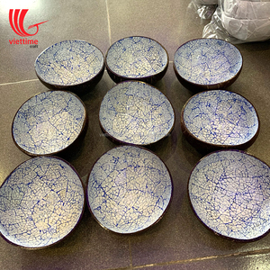 เคลือบด้านในชามมะพร้าวอินทรีย์ฝังเปลือกไข่ขายส่ง - Product Image 3