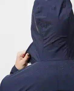 Chaquetas Cortavientos Impermeables con Capucha para Mujer, Estilo Moderno, para Esquí y Senderismo, Color Negro - Product Image 1