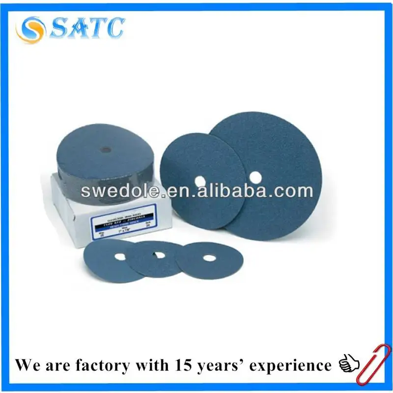 SATC 4-1/2 zoll 115x22mm Granite Diamond Polishing Tools Zirconia alumina Abrasive Fiber Disc