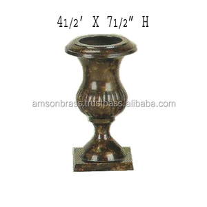 Urne de jardin antique en métal et aluminium gaufré Pot de fleur et jardinières Urne de jardin décorative en métal antique - Product Image 4
