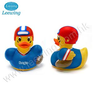 ไวนิลอเมริกันฟุตบอลรักบี้กีฬาเครื่องแบบเป็ดยางสีเหลืองของขวัญส่งเสริมการขาย - Product Image 2