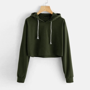 Femmes Hiver Automne Sweat à capuche avec cordon de serrage Sweat à capuche Pull Pull Crop Top - Product Image 2