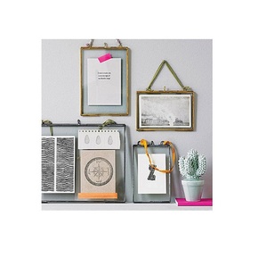 Brass <b>Glass</b> Hinged kiko <b>Frame</b> for Home Decoration Office Decoration Wedding Decoration - Product Image 1