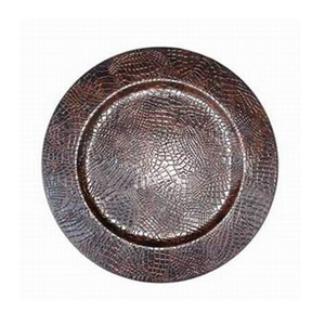 Placa de cargador negra de diseñador de precio razonable de nuevo diseño de Metal mejor valorado forma redonda para decoraciones de mesa de boda y hogar - Product Image 1