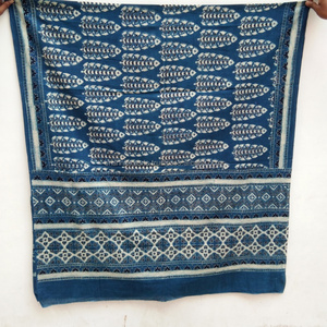 Wholesale Hand Block Printed Cotton Ajrakh Dupatta <b>for</b> Beach Body Wrap & Summer Neck Cover up <b>for</b> <b>Women</b> Clothing Pareo <b>Scarves</b> - Product Image 3
