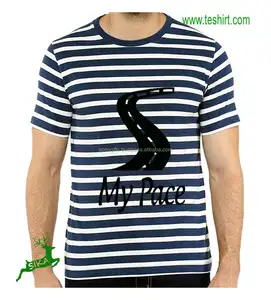 Tirupur Groothandel Nieuwste Ontwerp Mens Crew Hals T-shirt Directe Fabriek Verkoop Garen Geverfd Groothandel Heren Goedkope T-shirt Online Sale