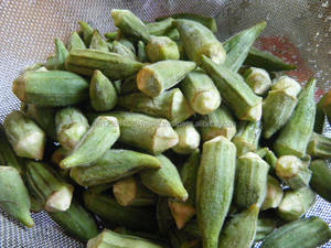 Okra frais, doigt de femme, bhendi, bhindi, bamiya, okra, gumbo - Product Image 3