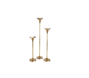 Candelabros votivos de latón alto moderno para decoración del hogar del banquete de boda - Product Image 1
