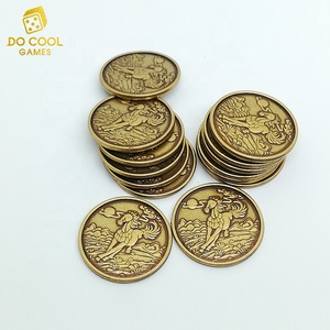 Compteurs de jeu de société en métal ancien de bonne qualité - Product Image 4