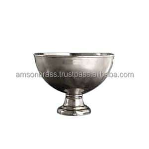 Refroidisseur à vin Meilleures ventes Seau à glace en laiton avec poignée décorée Seau à glace en cuivre de style moderne Baignoire de fête Refroidisseur de boisson - Product Image 6