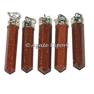 Marron Sunstone Crayon Pendentifs - Product Image 1