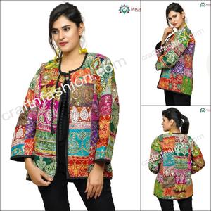 Chaqueta Kutch Patchwork - Chaqueta Banjara Multicolor de Diseñador - Chaqueta Étnica para Mujer para Navratri - Product Image 2