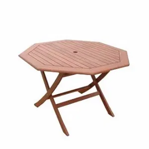 Mesa de comedor plegable de madera maciza de alta calidad para exteriores, la mejor venta para Park School Villa, 1 año de garantía, fabricado en Vietnam - Product Image 1