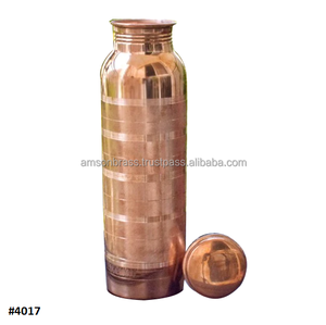 Designer Travels Bouteille d'eau en cuivre pur Bouteille d'eau en cuivre pour la salle de sport Yoga Workout Bienfaits pour la santé Bouteille de médecin immédiatement - Product Image 6