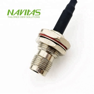 Câble d'extension d'antenne étanche pour montage sur panneau, avec connecteur RF traversant et câble micro-coaxial - Product Image 2