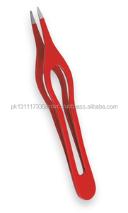 Pinzas profesionales para cejas, de alta calidad, de acero inoxidable, para desplumar el pelo, Punta inclinada - Product Image 6