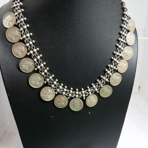 Bijoux Vintage, collier en argent massif 925, bijoux en argent indien, grossiste - Product Image 3