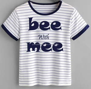 OEM Womens Ringer Áo Thun Hot Bán 2026 Phụ Nữ T-Shirt Lụa Màn Hình In Crew Cổ Lỏng Phù Hợp Với OEM Dịch Vụ Áo Thun Trực Tuyến - Product Image 5