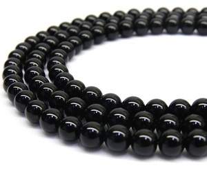 Perles Onyx perles de pierres précieuses Onyx noir, perles rondes lisses DU VENDEUR ET FOURNISSEUR INDIEN - Product Image 1