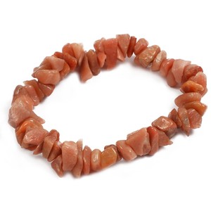 <b>Gemstone</b> Peach Aventurine Chips <b>Bracelets</b> - Product Image 1