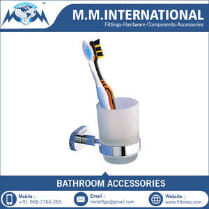 Porte-brosse à dents mural en métal écologique en deux parties - Product Image 5