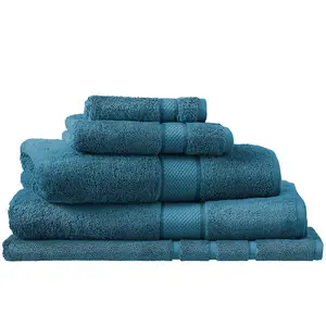 Ensemble de serviettes de luxe 100% coton gant de toilette débarbouillette Dobby serviette de bain avec taille et logo personnalisés - Product Image 1